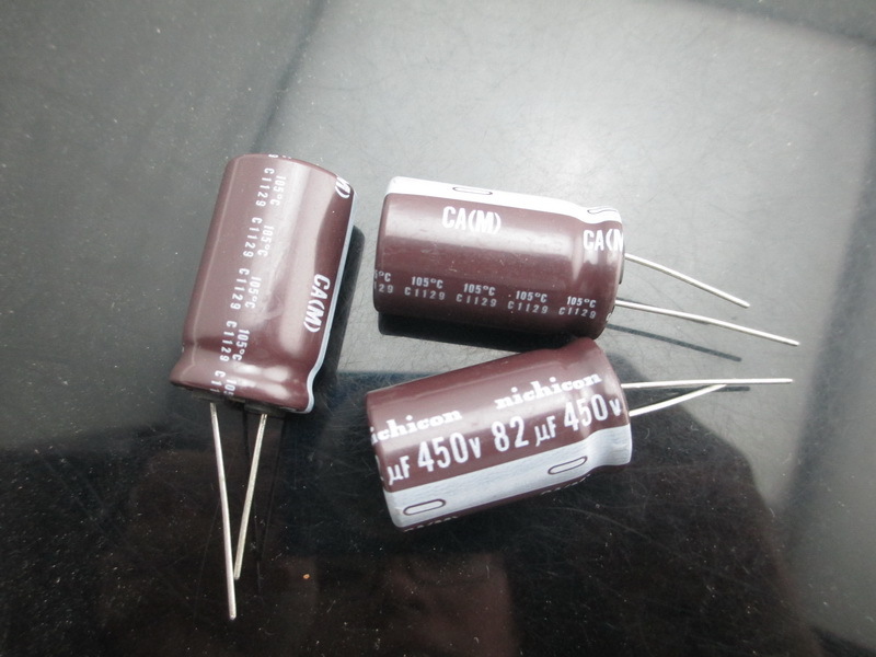 50pcs Nichicon CA 82mfd 450v 82uf 18x31mm electrolytic Capacitor 105C