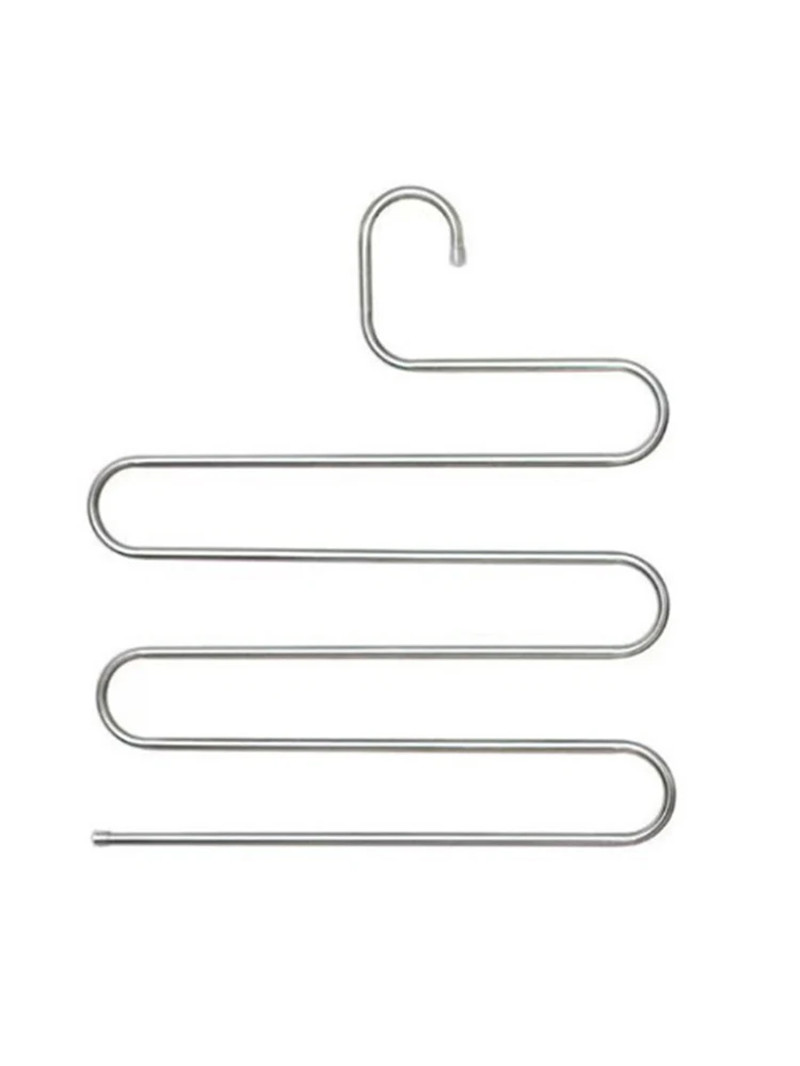 1PC Stainless Steel Pants Rack Five-Layer Multi-Functional Hanger Multi-Layer Pa
