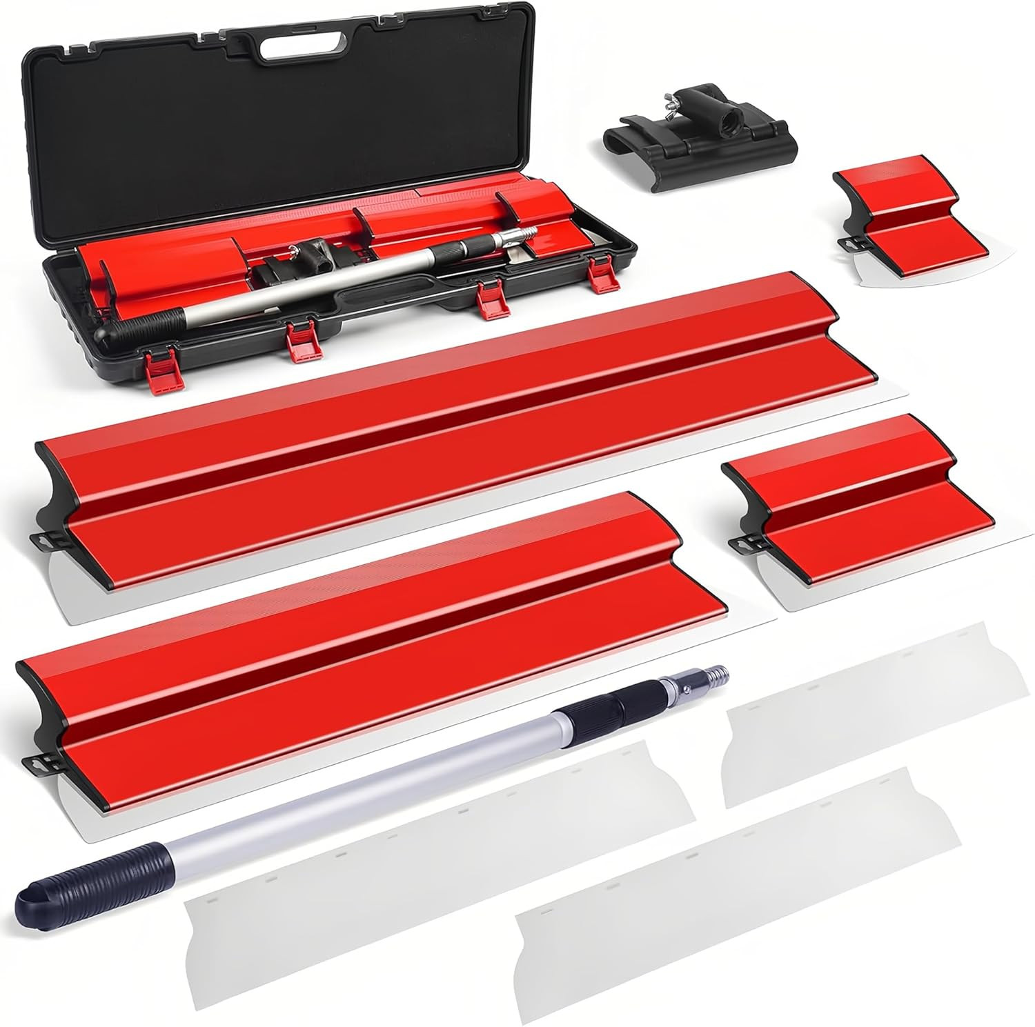 Drywall Skimming Blade Set, 12", 22" & 32" European Stainless Steel Skimming Bla