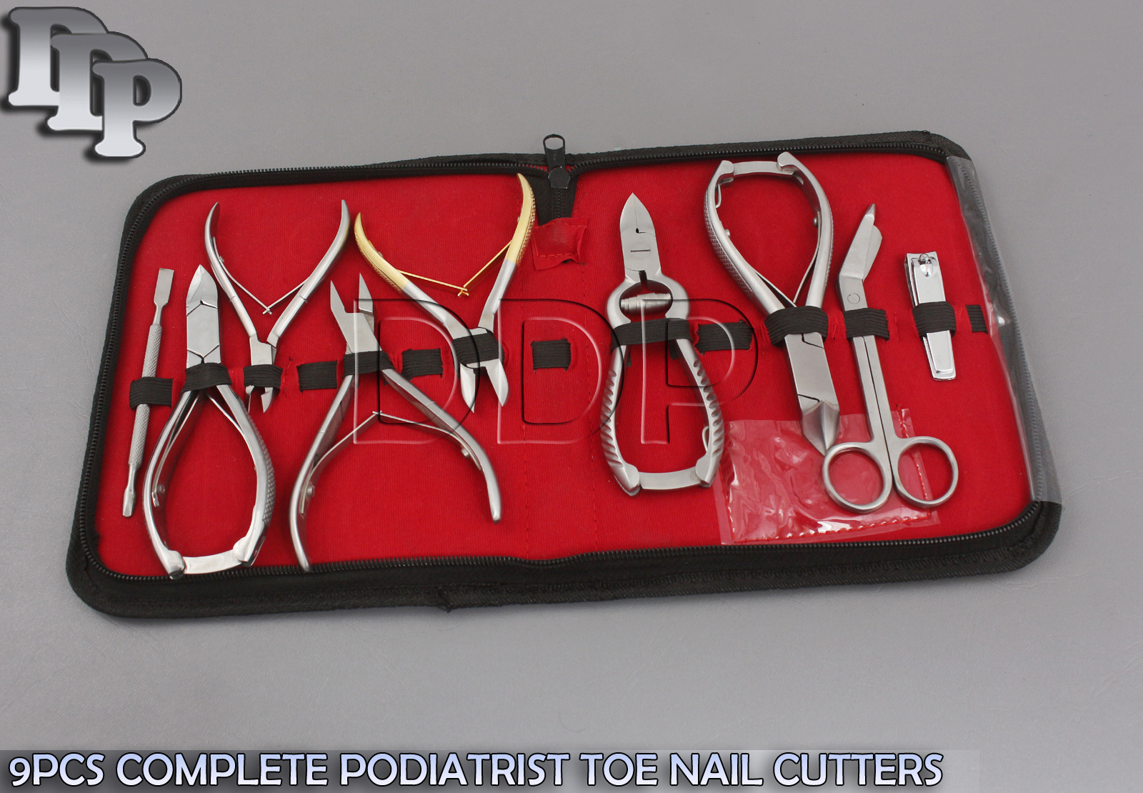 9 Pcs Complete Podiatrist Toe Nail Cutters Clippers Ingrown Variety Kit, Bts-17