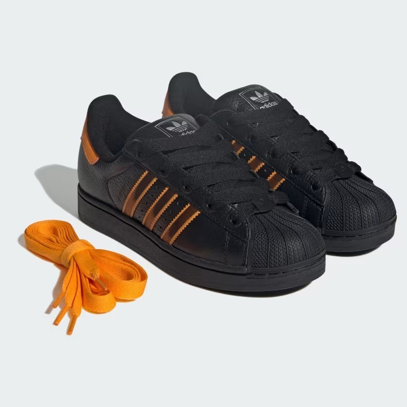 adidas Originals Superstar II Shoes JQ6469 Core Black / Crew Orange / Orange Men