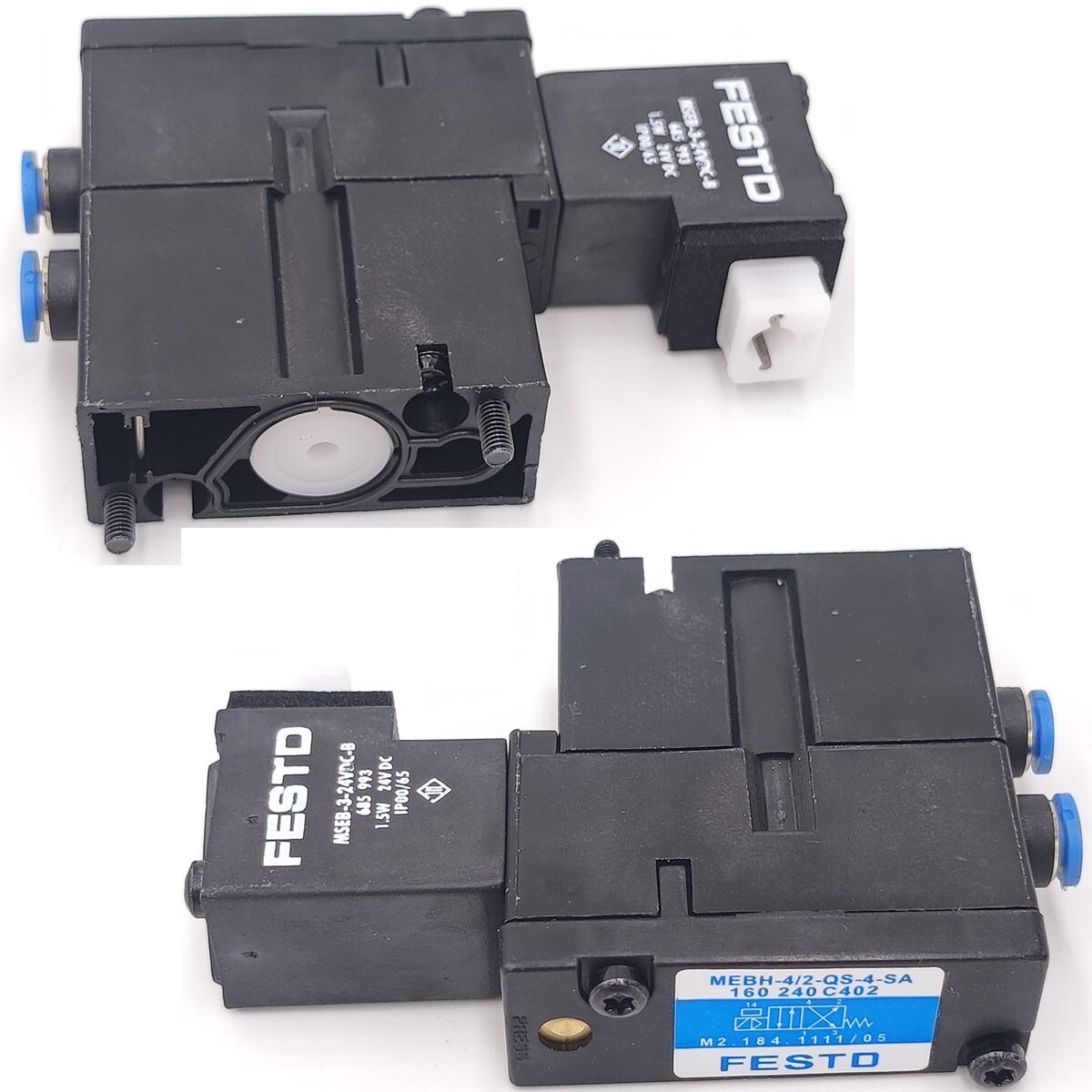 2X Solenoid Valve M2.184.1111/05 MEBH-4/2-QS-4-SA Heidelberg SM102 CD102 SM74