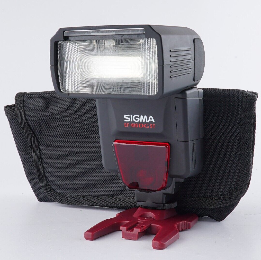 NEAR MINT SIGMA EF-610 DG ST Flash Unit for Pentax  w/case From JAPAN