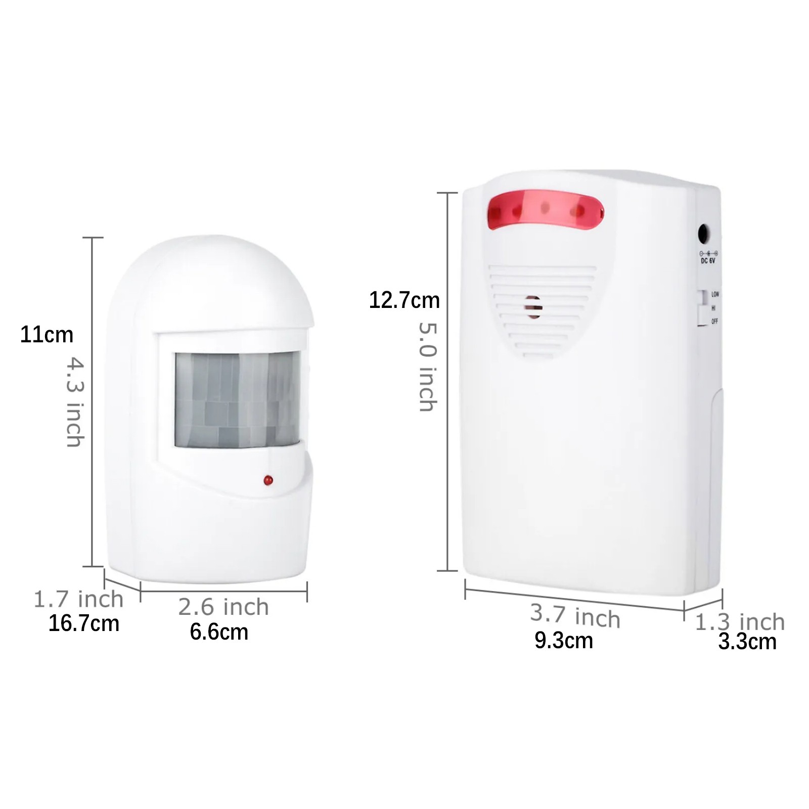 New 110db Infrared Motion Sensor Home Garage Alert Security System