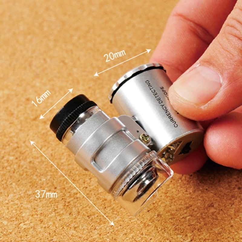 Handheld Microscope with 60X Magnification for Field Use & Scientific Research