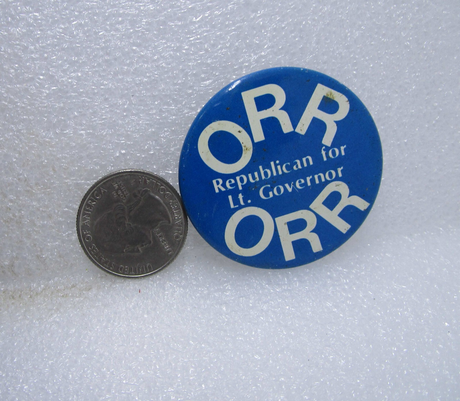 Orr Republican For Lt. Governor Political Button Pin