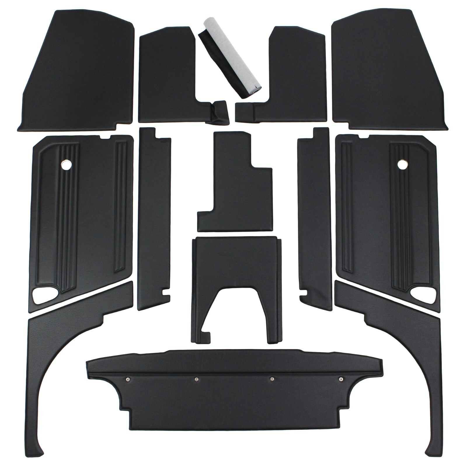 New 13 Piece Interior Panel Set w Door Panels for MG Midget 1970-79 Made in UK