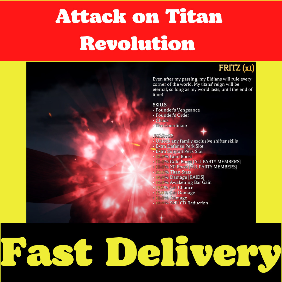 Attack on Titan Revolution | Roblox | | All Items | (AOTR) | Fast Delivery