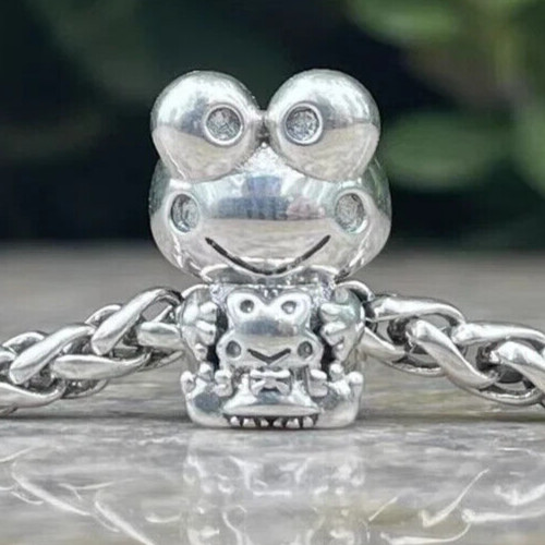 KEROPPI S925 STERLING SILVER EUROPEAN BRACELET CHARM BEAD & POUCH!