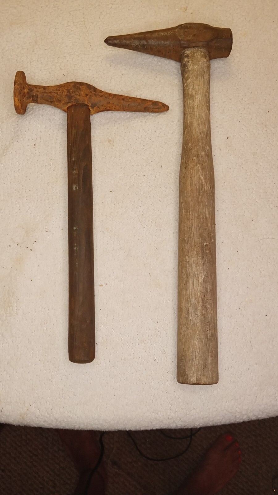 Lot of 2 Antique Hammers /Sheetmetal / Pick