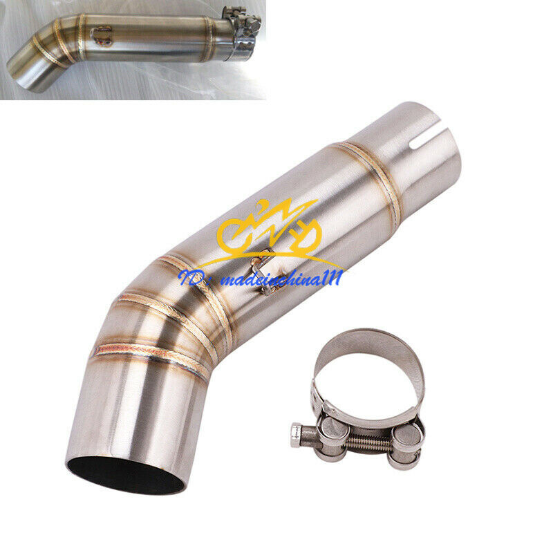 For Suzuki GSX-S750 GSR 750 BK750 Exhaust Mid Pipe Slip On Middle Tube Connector