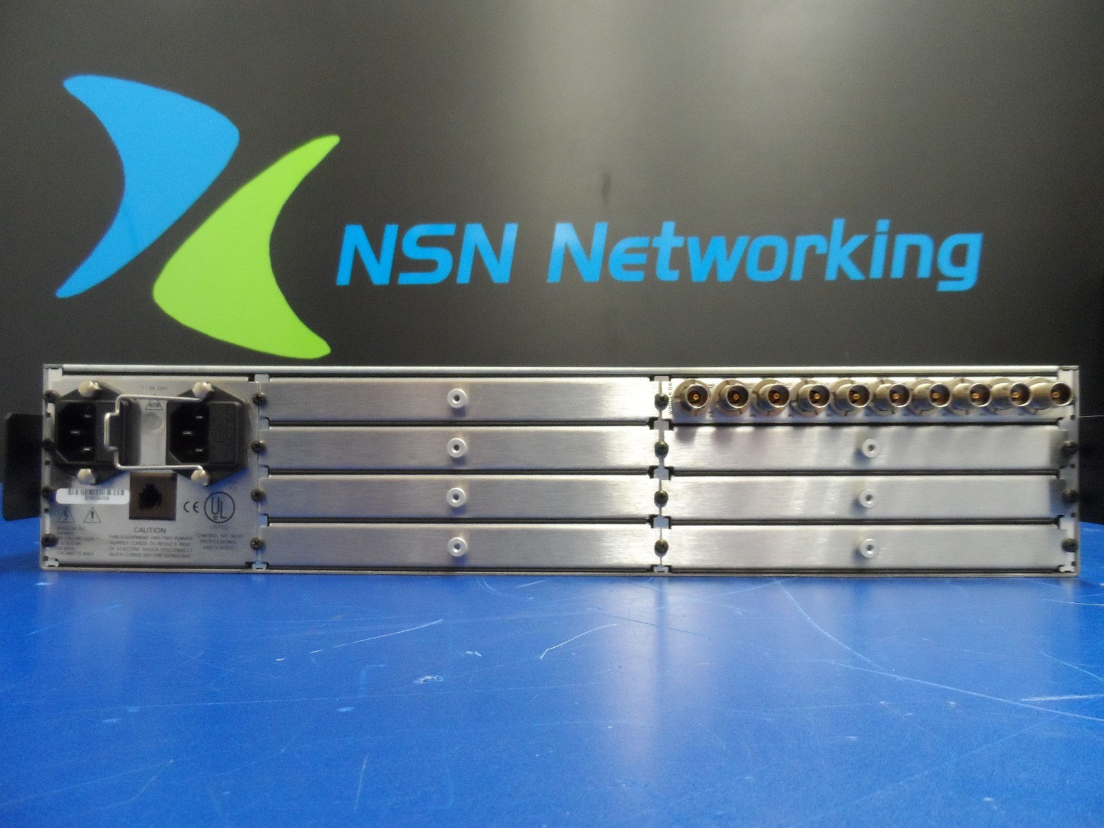 Nvision NV4002 Processing Equipment Frame w/ 1x DA4023 World Clock DA Boards