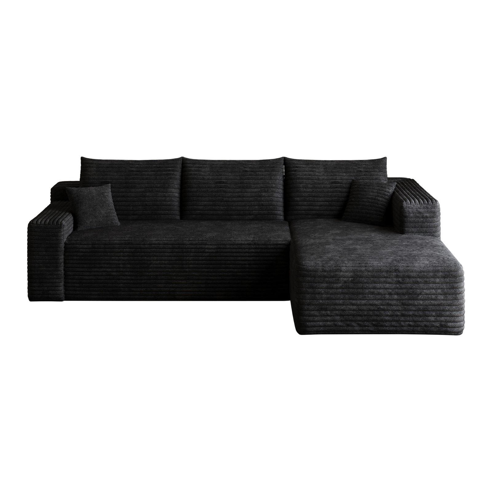 95" Cloud Sectional Couch with L-Shape Chaise Modular Corduroy Sofa Living Room