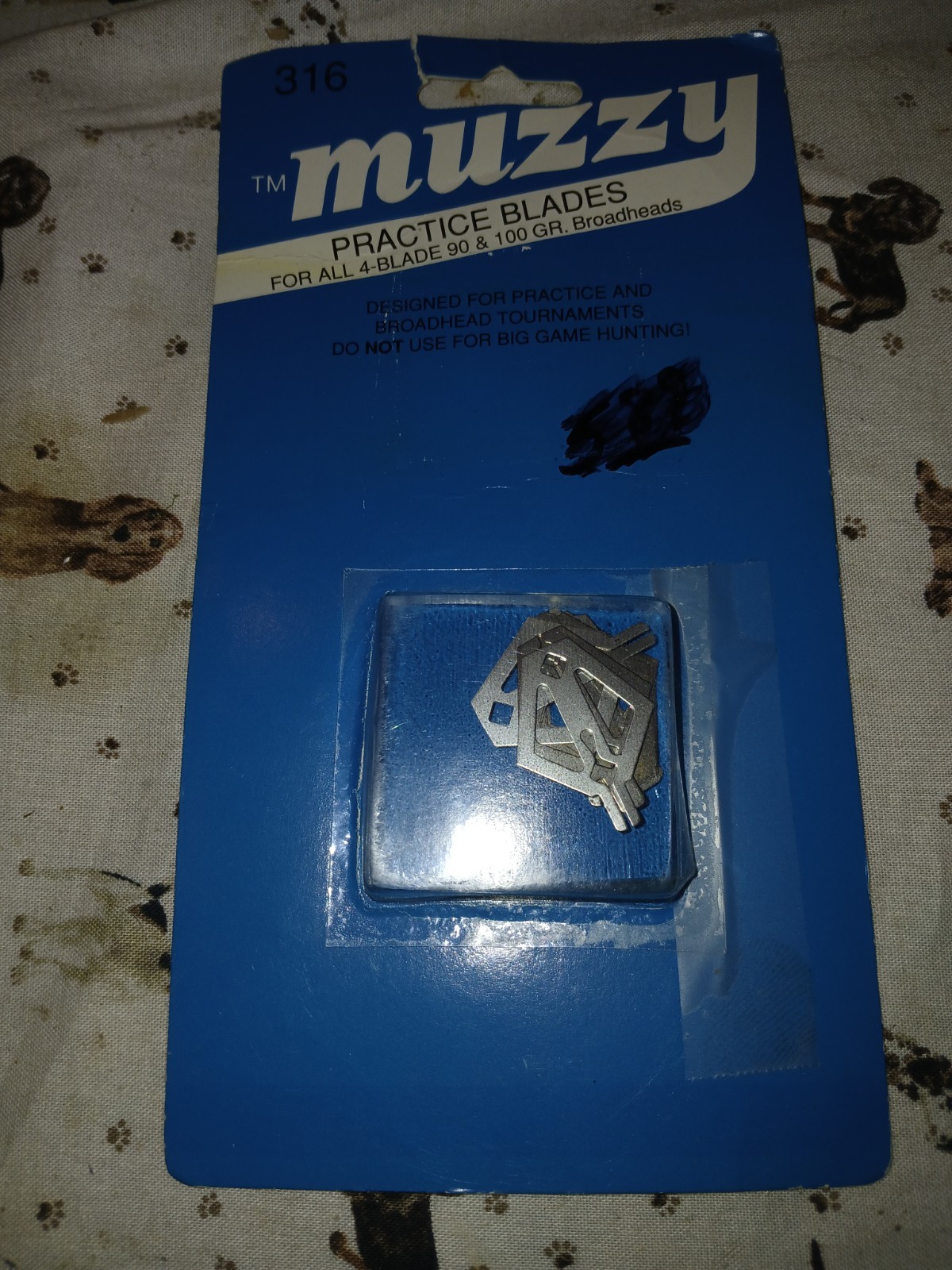 Muzzy archery practice blades #316 for 90+100 gr 4-blade heads