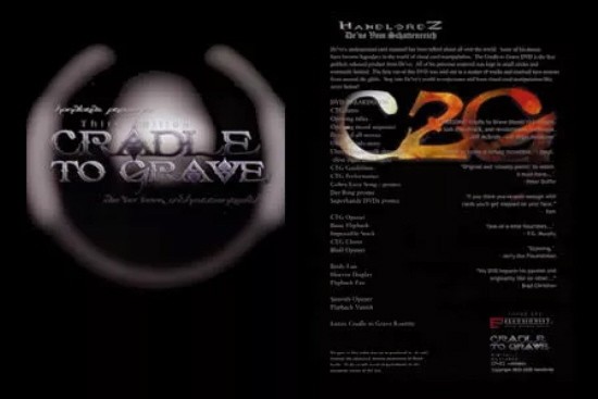 CRADEL TO GRAVE DVD - DE'VO - UNDERGROUND CARD MAGIC