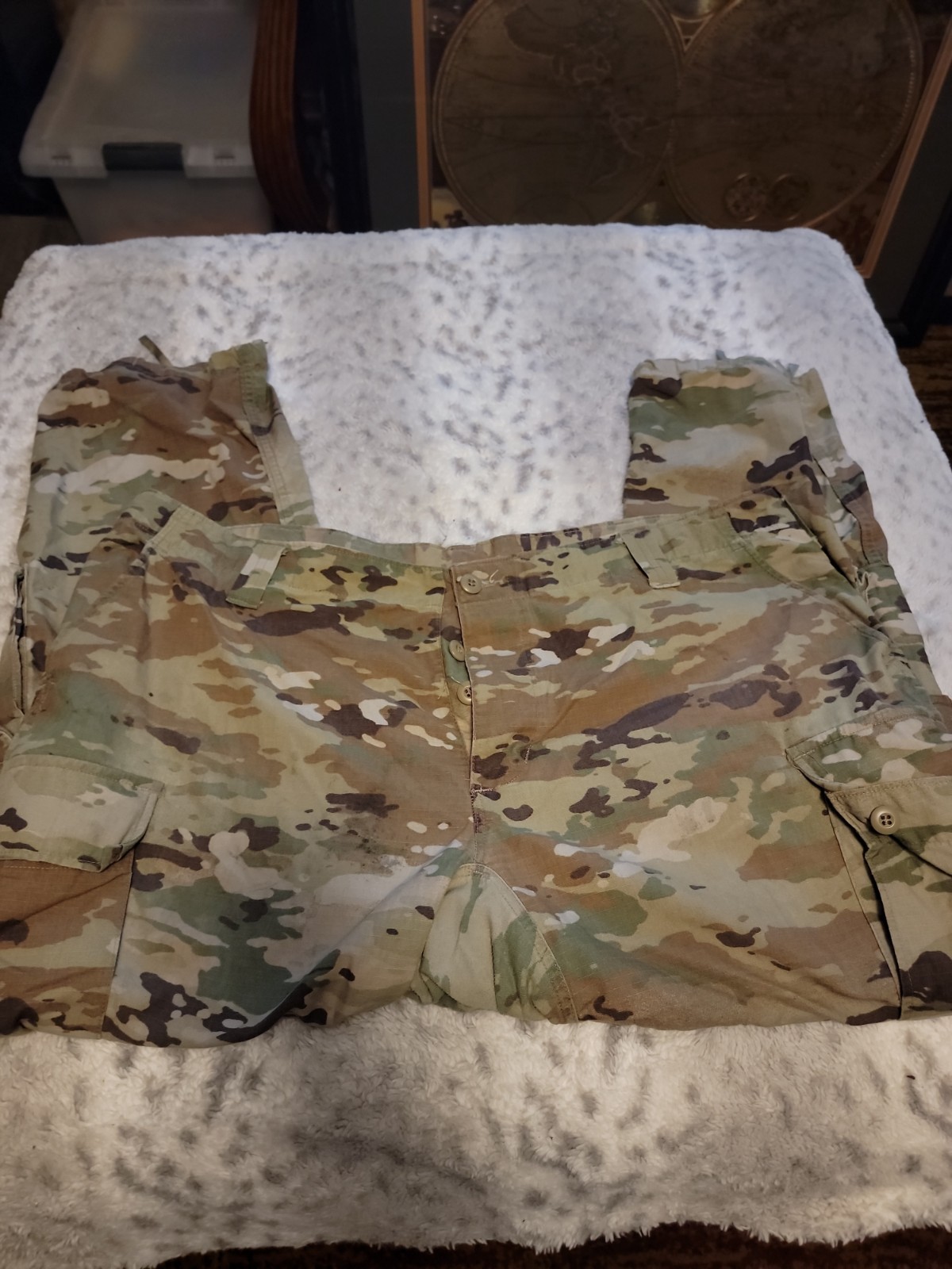 XL US Army Combat Pants Reg Improved Hot Weather Camo Ripstop Insect Shield