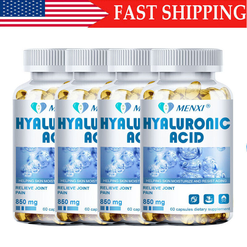 Hyaluronic Acid Anti Aging Hydrating Capsules Wrinkles Fine Lines Joint Health