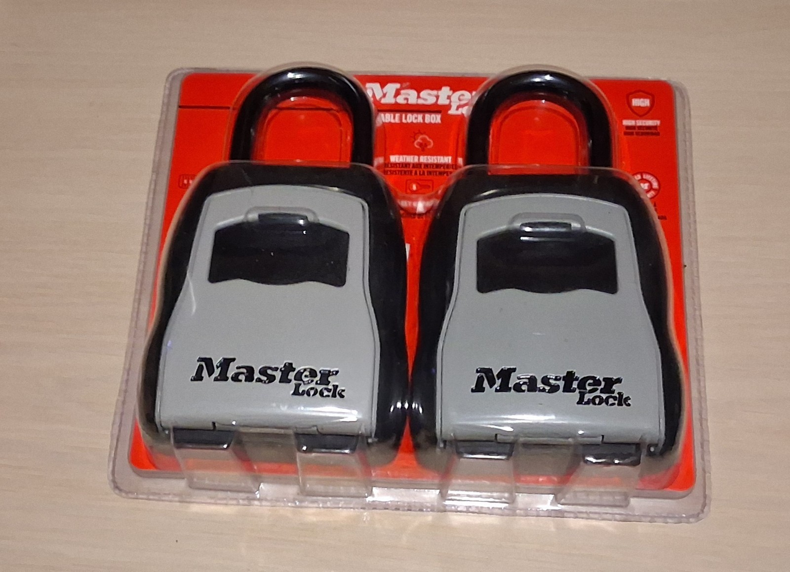 Master Lock portable key storage lock box 2 Pack