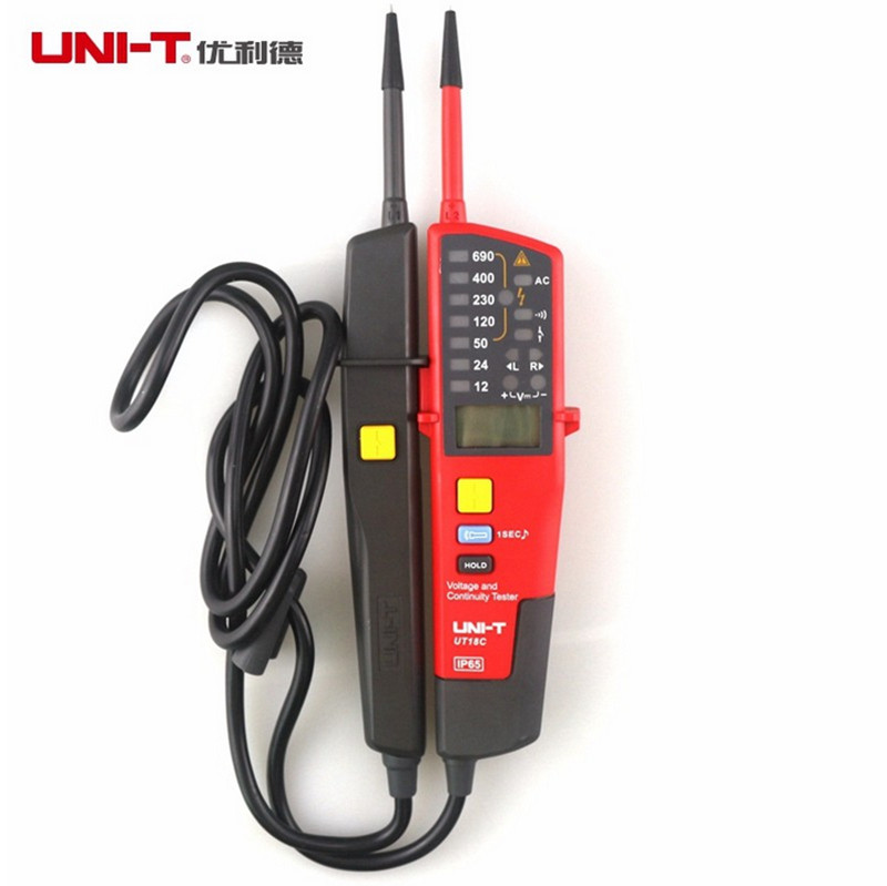 UNI-T UT18C Voltage Tester Continuity Polarity Detector Phase Rotation RCD Test