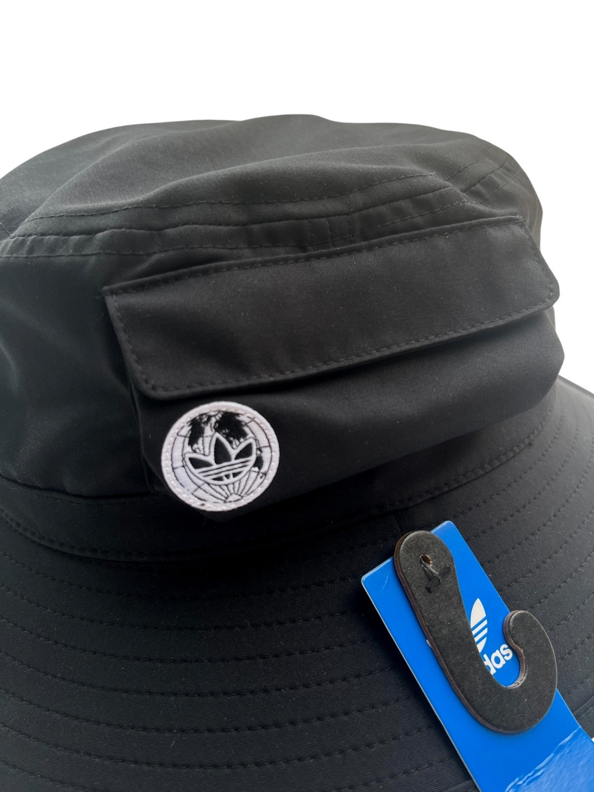 Adidas Originals Black White Utility 3.0 Side Pocket Bucket Boonie Hat