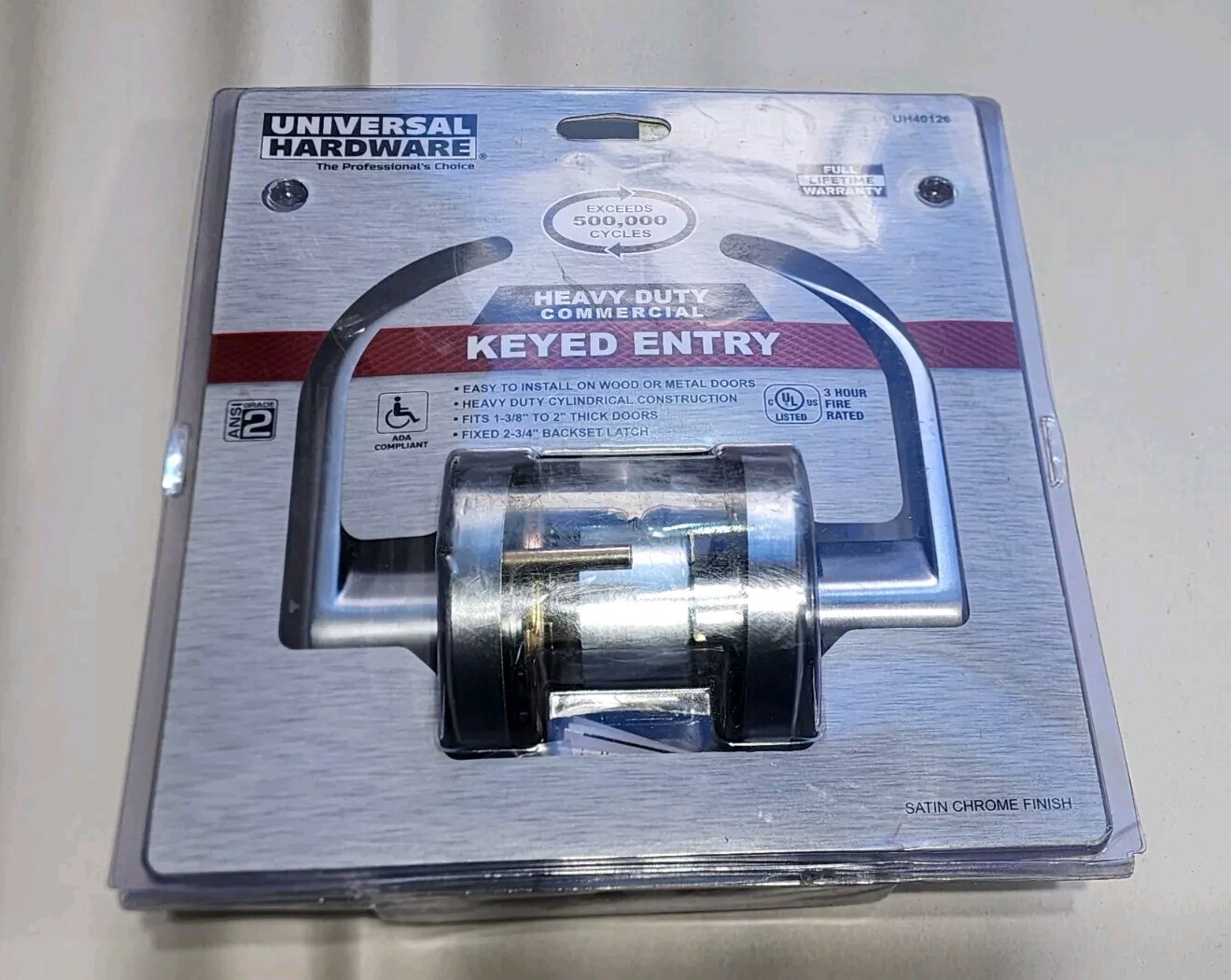 Universal Hardware Heavy Duty Commercial Entry Curved Lever Cylindrical Chassis