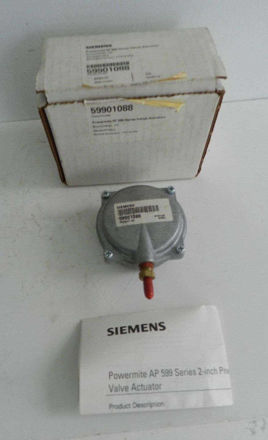 SIEMENS Powermite VF 599 Series Valves Actuators Model Number 010131 NEW