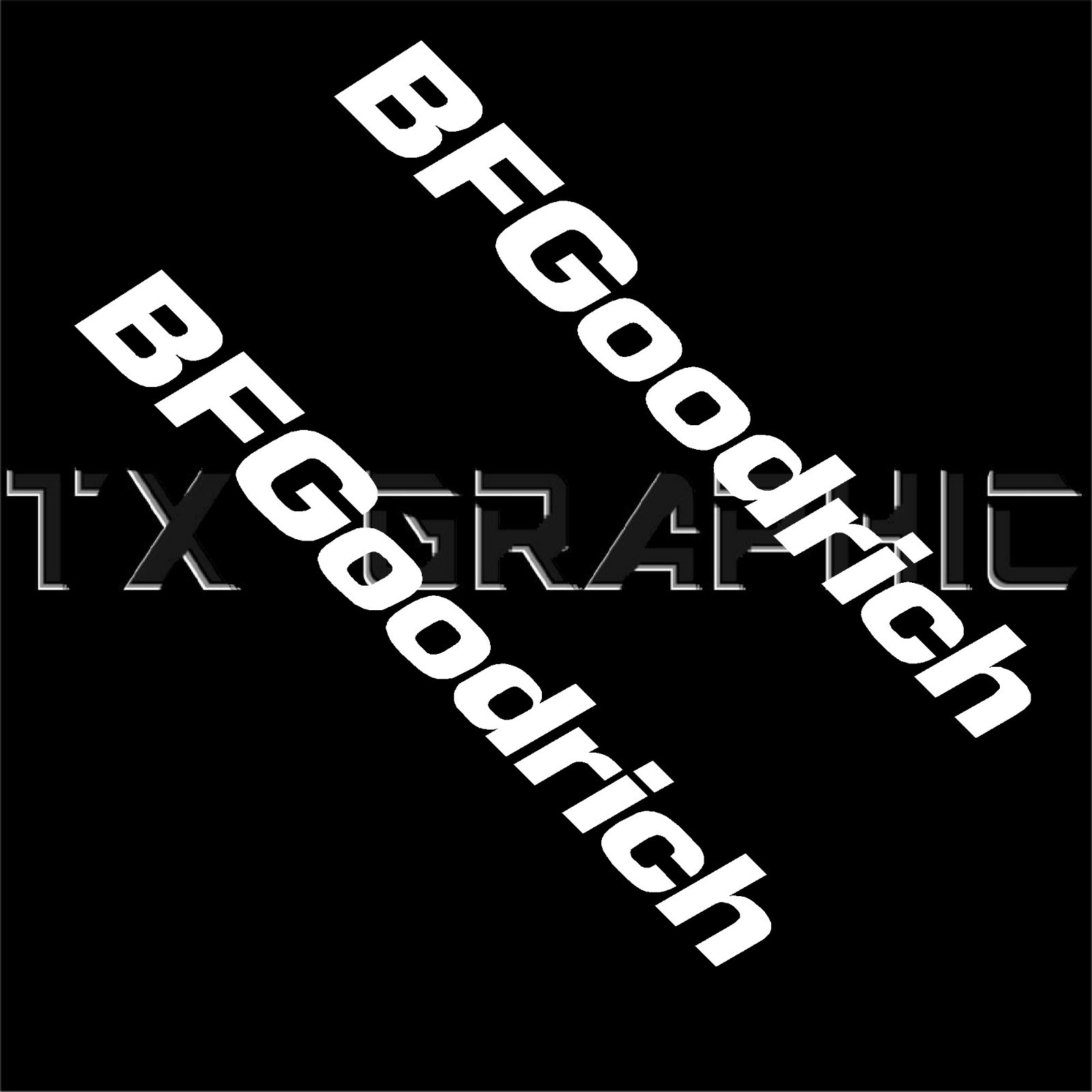 BFGoodrich DECALS  BF Goodrich TIRES VINYL STICKERS 1 SET OF 2