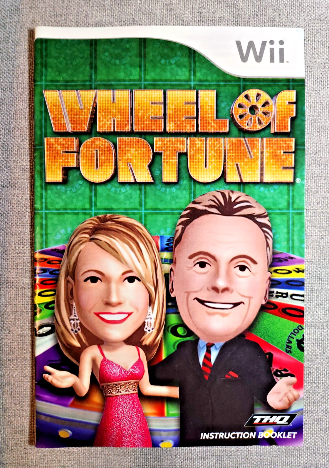 Wheel of Fortune Instruction Manual Only - Nintendo Wii