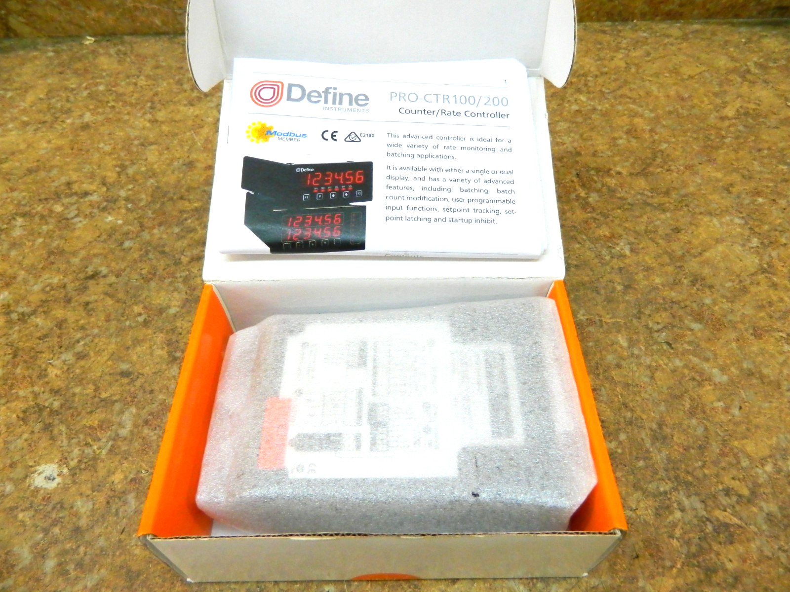 DEFINE INSTERMENTS PRO-CTR200-LV Counter/Rate Batching Controller Low Voltage