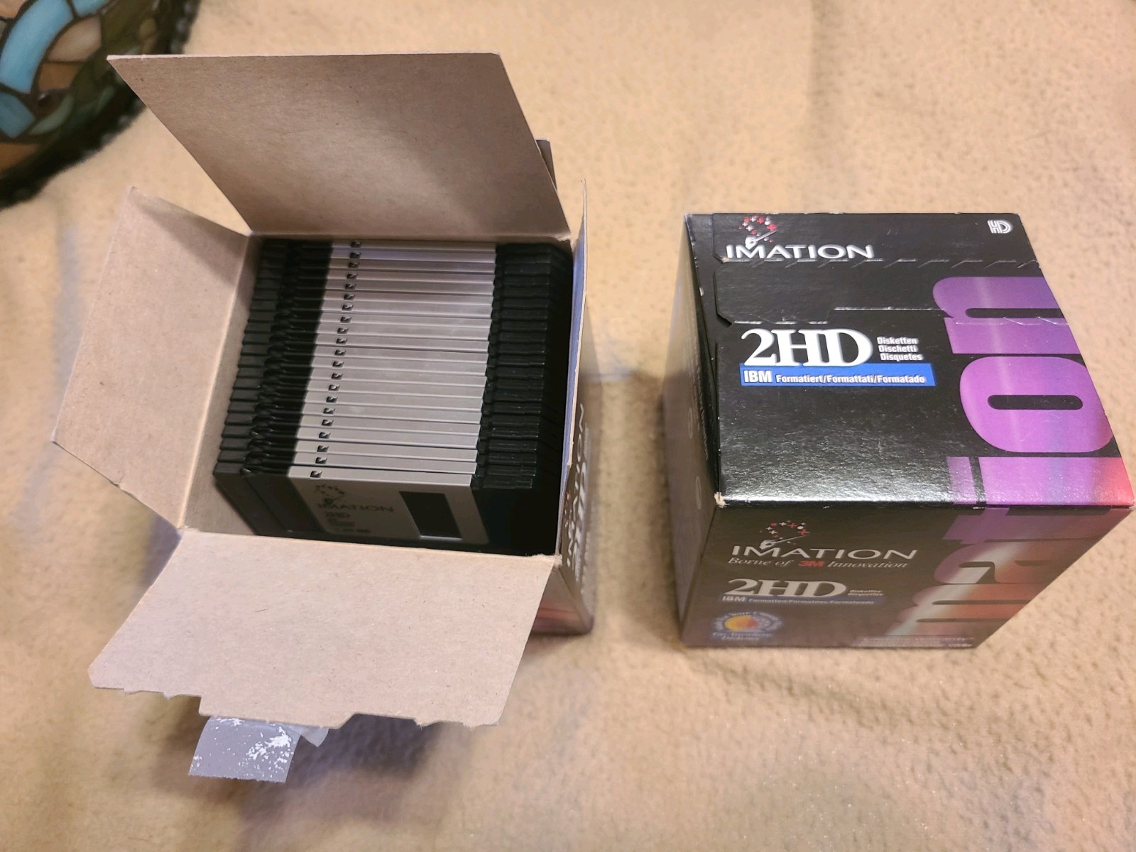 Imation 3.5 In. Disks Diskettes 2 Pack lot  IBM Formatted 1.44MB 2HD
