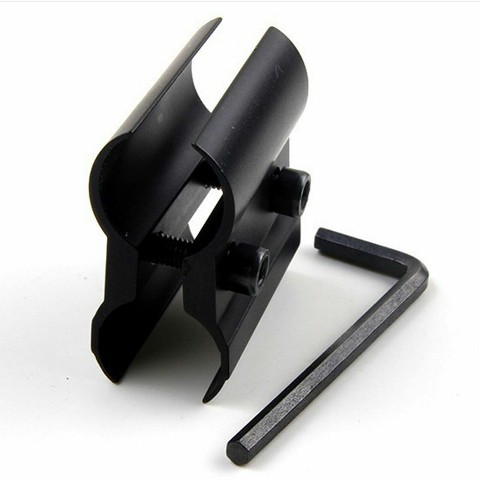 Tube Barrel Mount Holder Mag Metal Extension Flashlight Laser Torch Clip Clamp