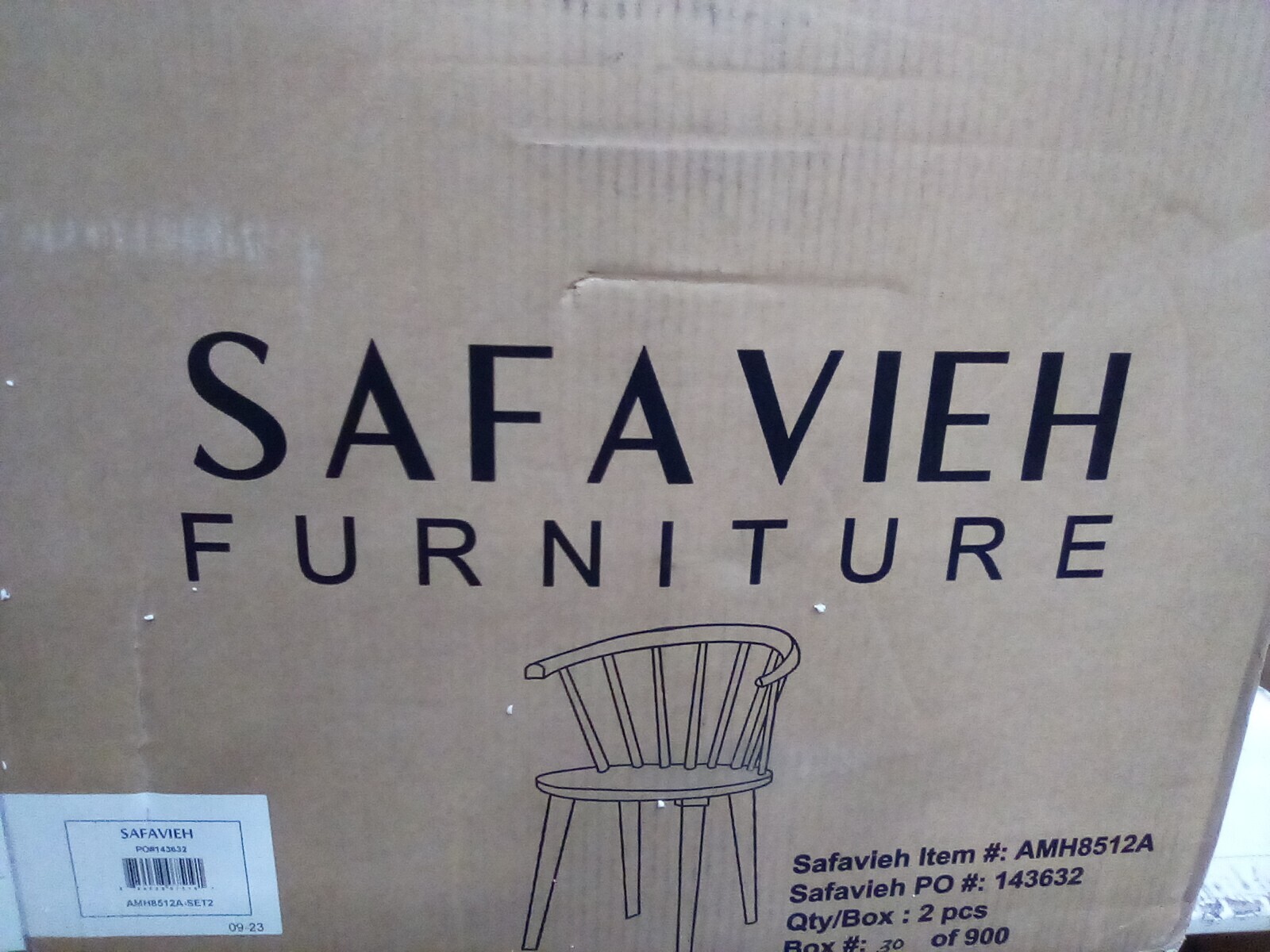 Safavieh BLANCHARD SIDE CHAIR, Reduced Price 2172730063 AMH8512A