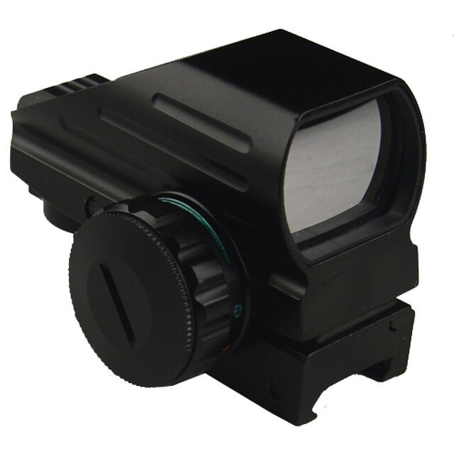 4 Reticle Adjustable Halo Red Dot and Green Dot Weaver Mount