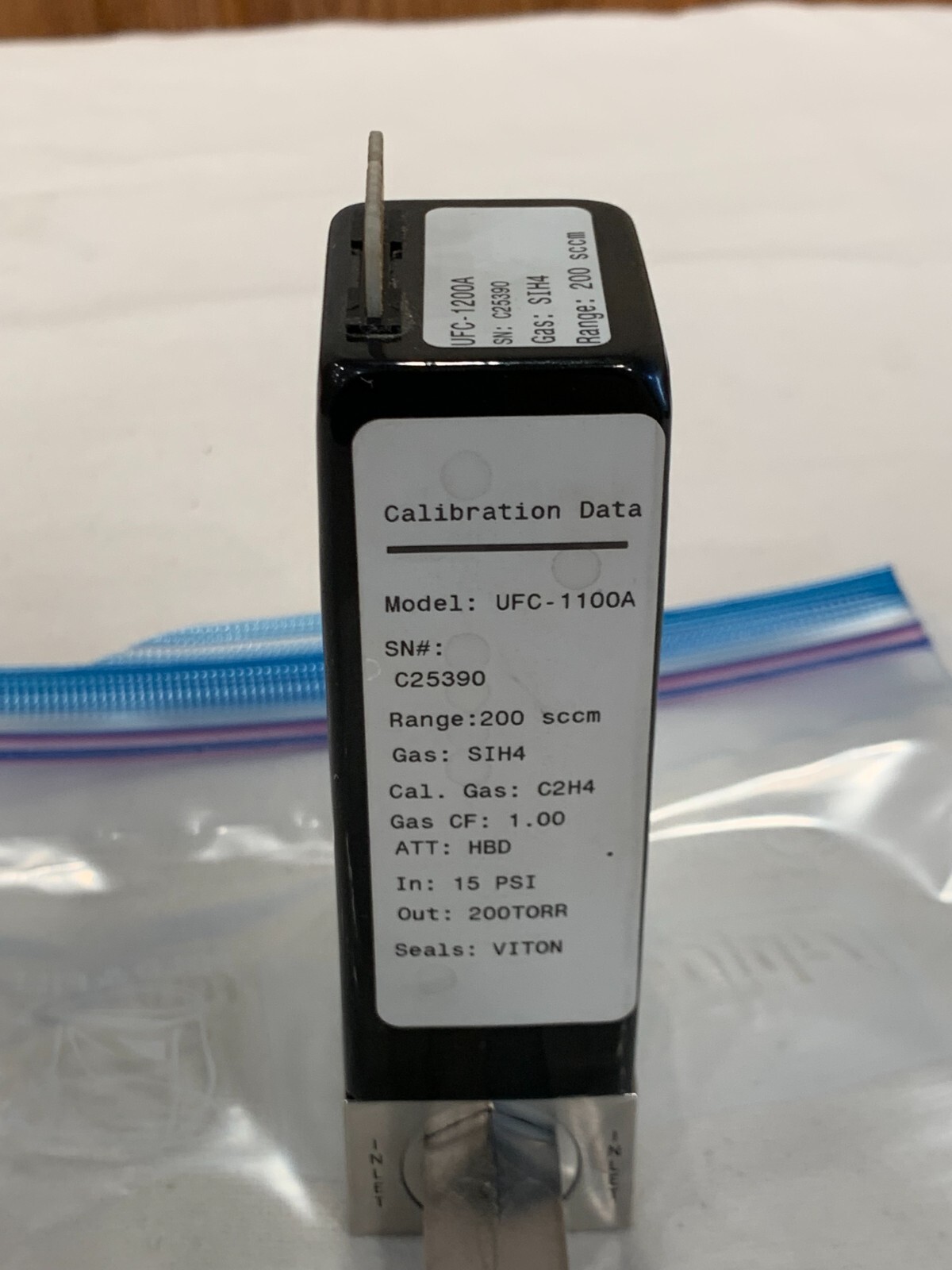 Unit Instruments High Performance Mass Flow Controller Model UFC-1100A Gas SIH4