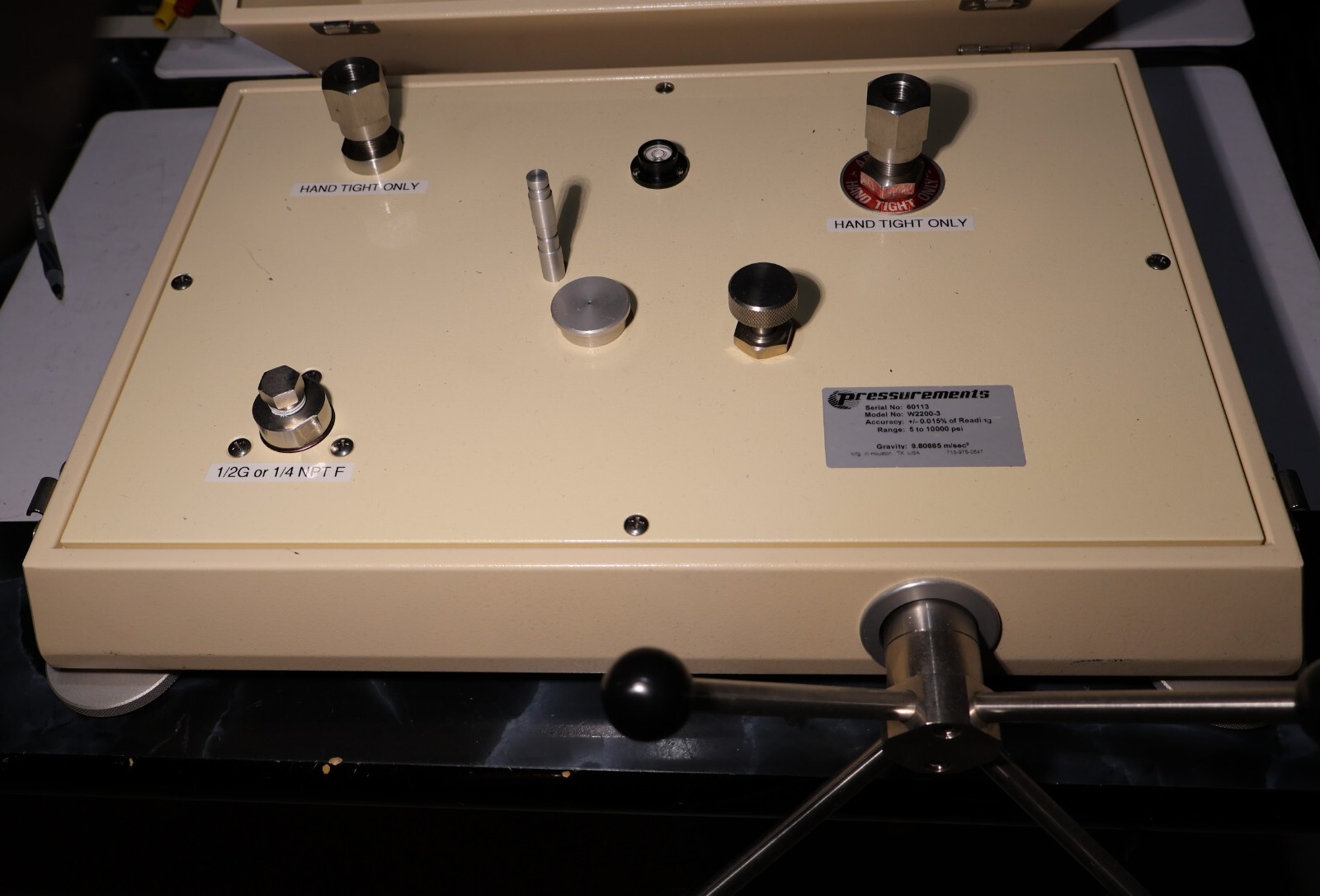 Pressurements (Fluke)  Hydraulic Pressure Comparator, 10 kPsi, Water