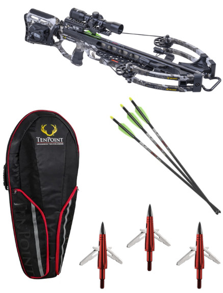 TenPoint Titan X De-Cock Crossbow Package With Case Arrows Broadheads New