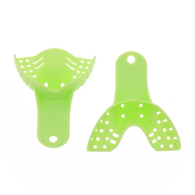10Pcs Dental Impression Tray Mesh Plastic Kit Impression Denture Disposable