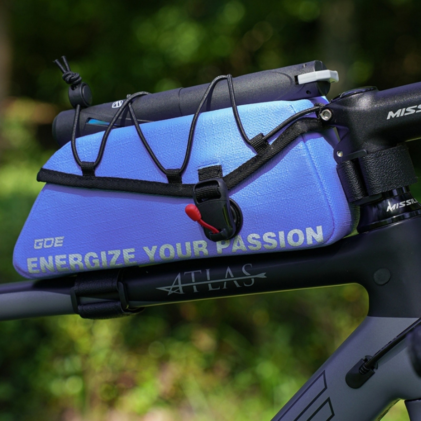 Magnetic One Hand Open Bike Top Tube Bag Hard Shell Frame Bag Waterproof