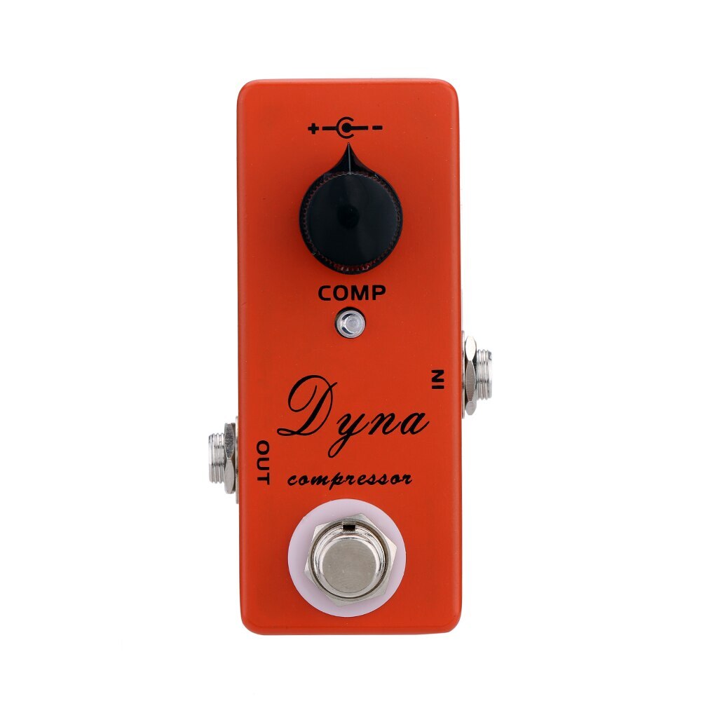 Electric Guitar Effects Pedal Compressor Mini Single Effect True Bypass Orange