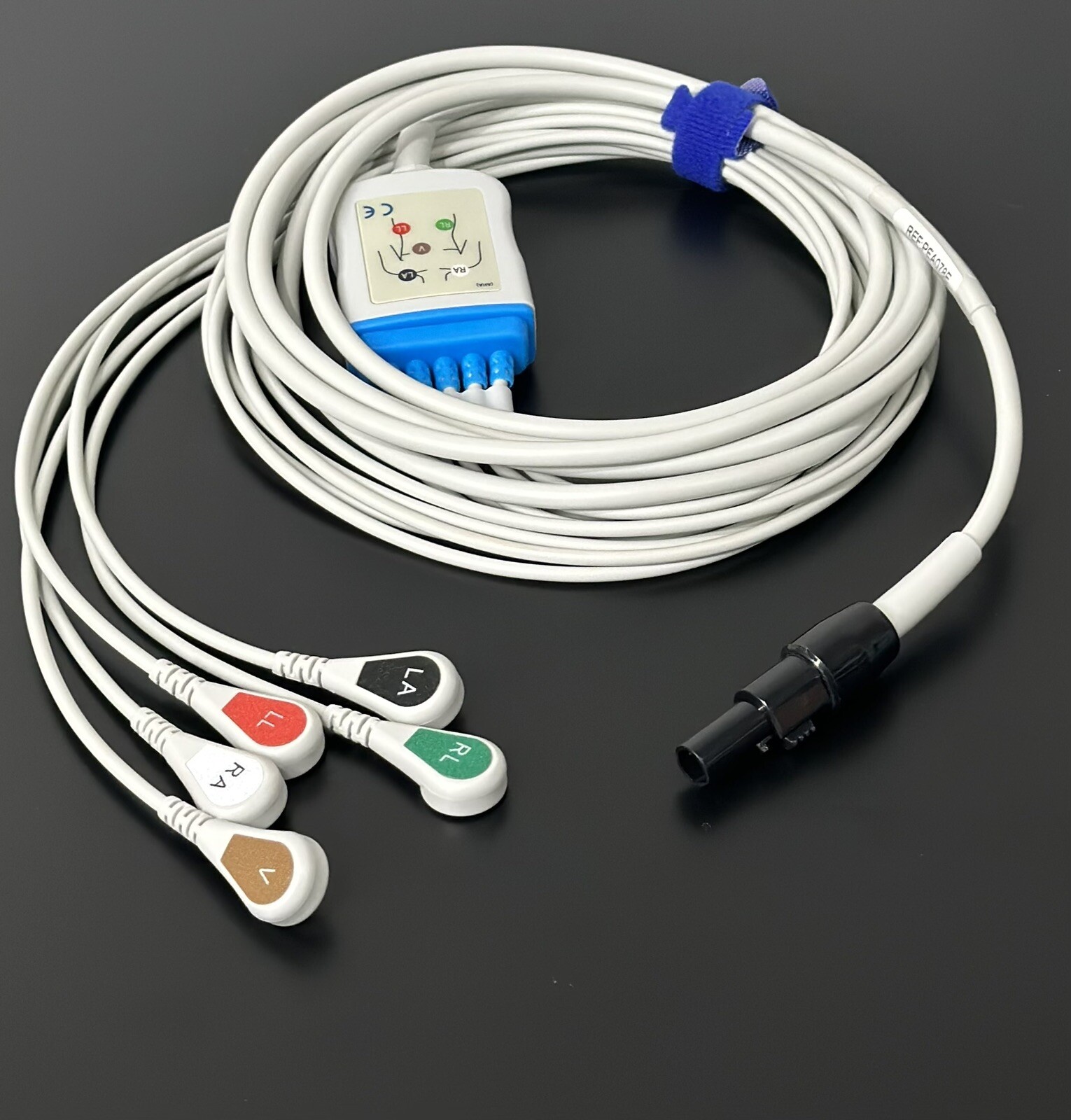 Midmark Cardell Compatible 5 Lead Snap ECG Cable - Same Day Shipping