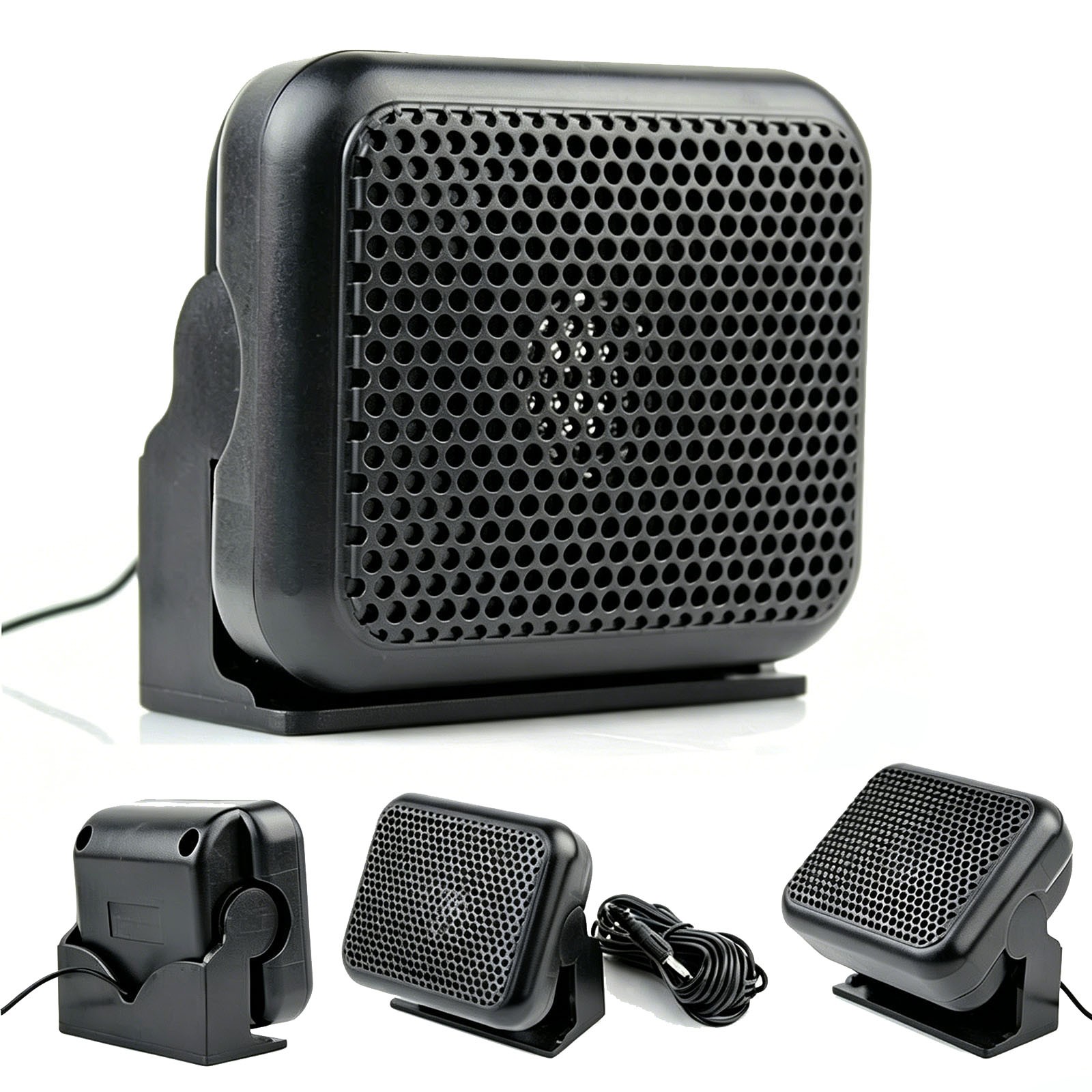 NSP-100 Mini External Speaker For Motorola Yaesu ICOM Kenwood Ham Radios