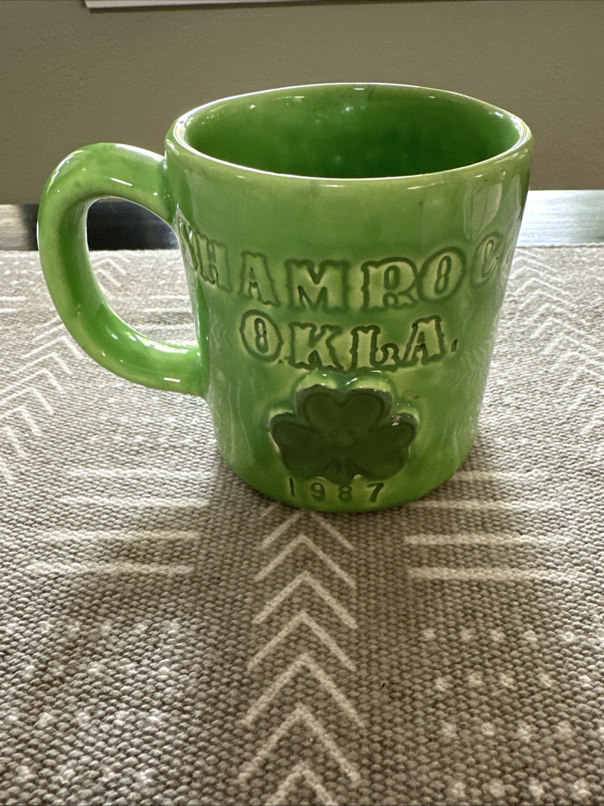 Shamrock Oklahoma 1987 Mug