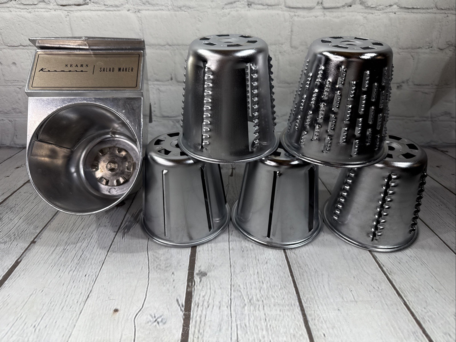 Sears Kenmore Salad Maker 10-67 Attachment Grinder - Full Metal Body 5 Blades