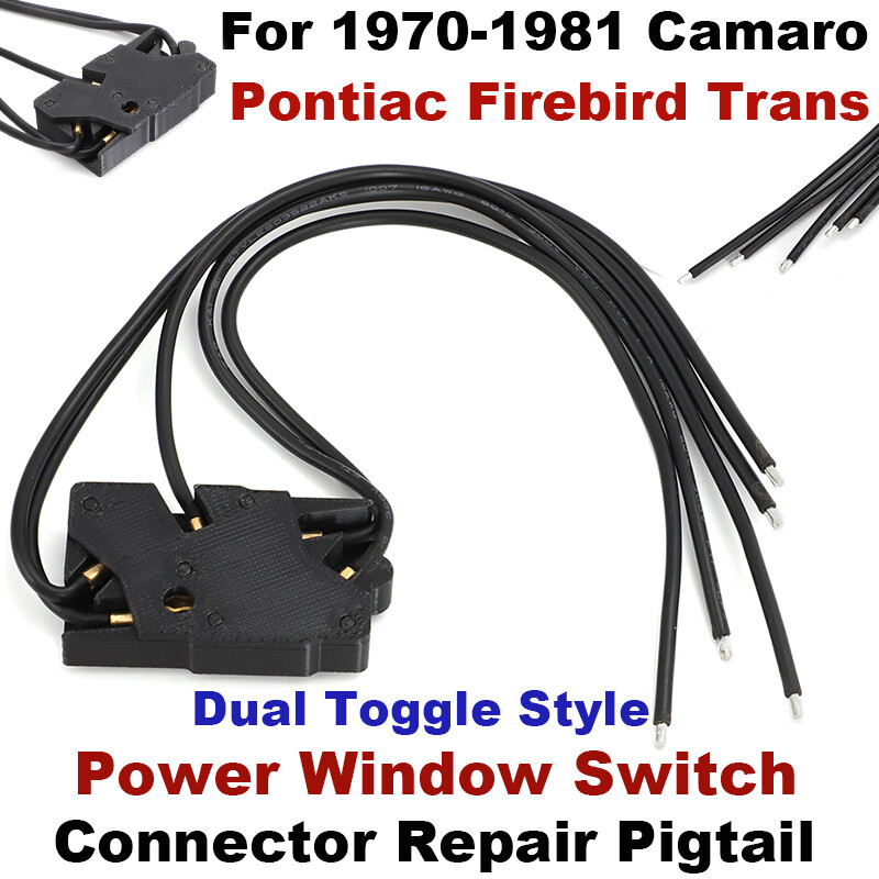 Power Window Switch Connector Repair Plug Wire For 70-81 Pontiac Firebird Camaro