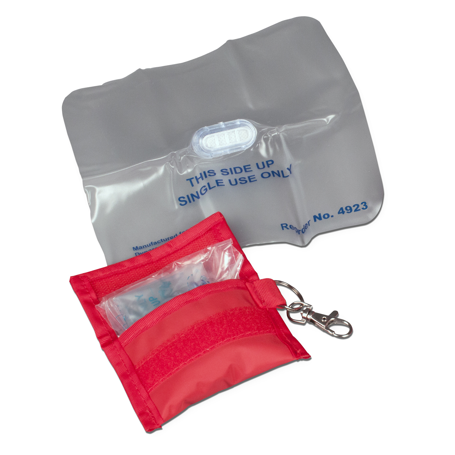 4 Pack CPR Keychain Mouthpiece Face Shield Protector First Aid Kits Emergency