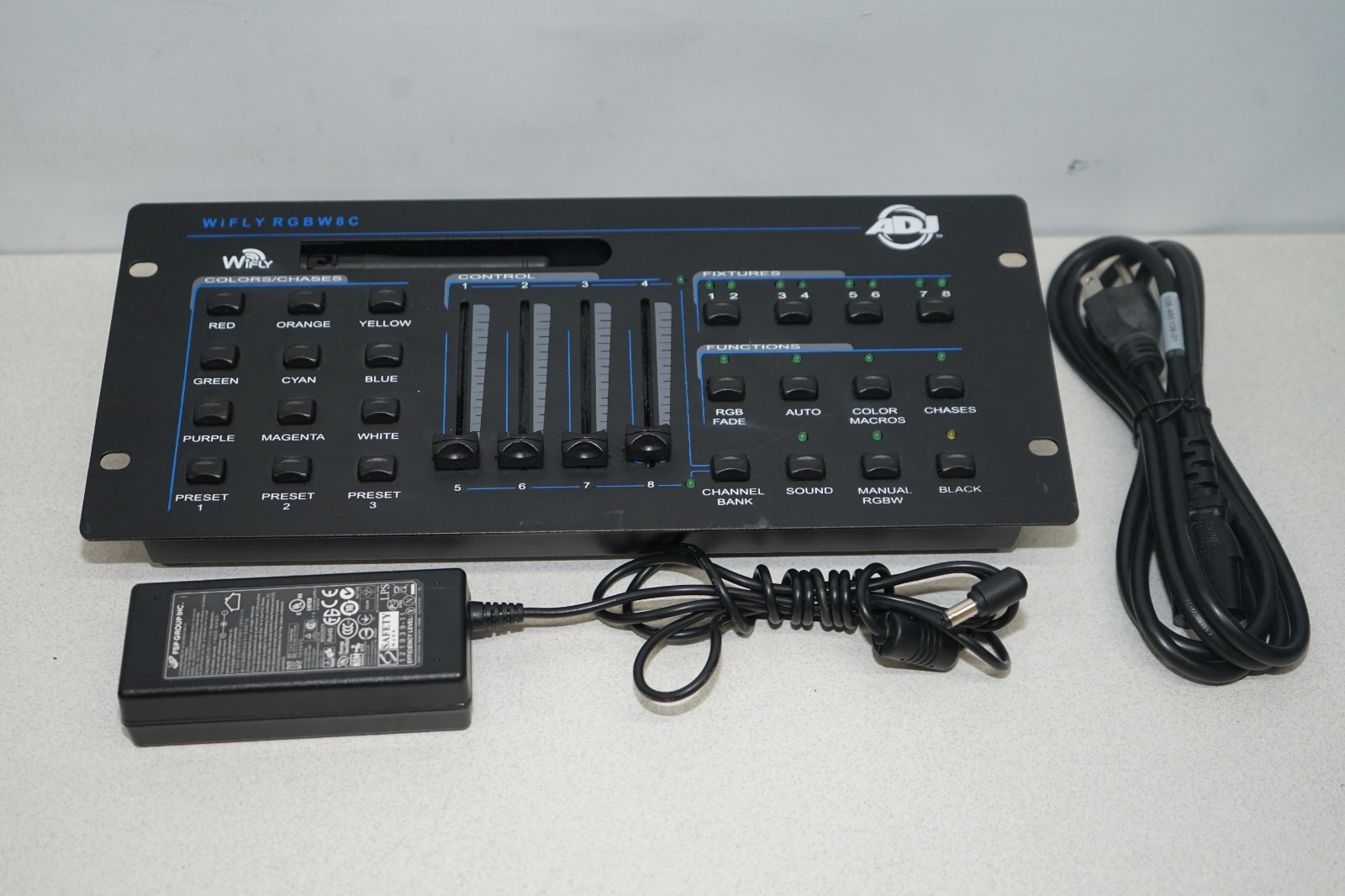 ^ American DJ WiFly RGBW8C Wireless DMX Lighting Controller #X7053