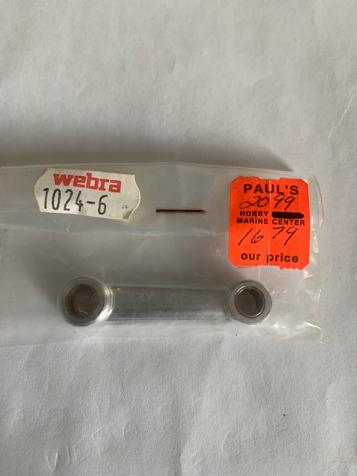 Webra Engines 61 Speed Connecting Rod Radio Control Airplane Part 1024-6 NOS HTF