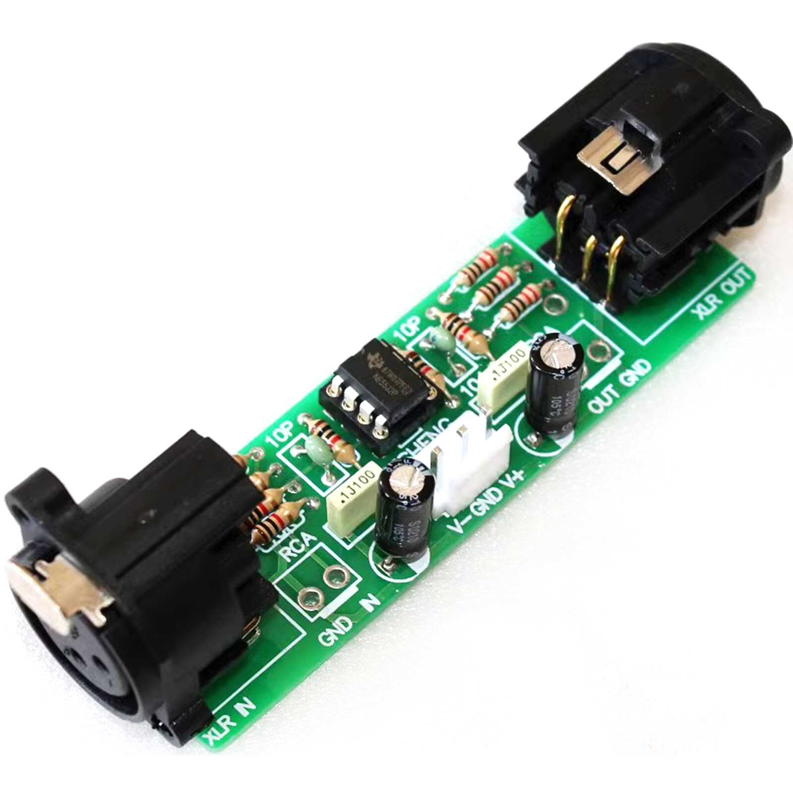 1pc Mono NE5532P Balanced Preamp-Equilibrium&unbalance interrotation/RCA to XLR