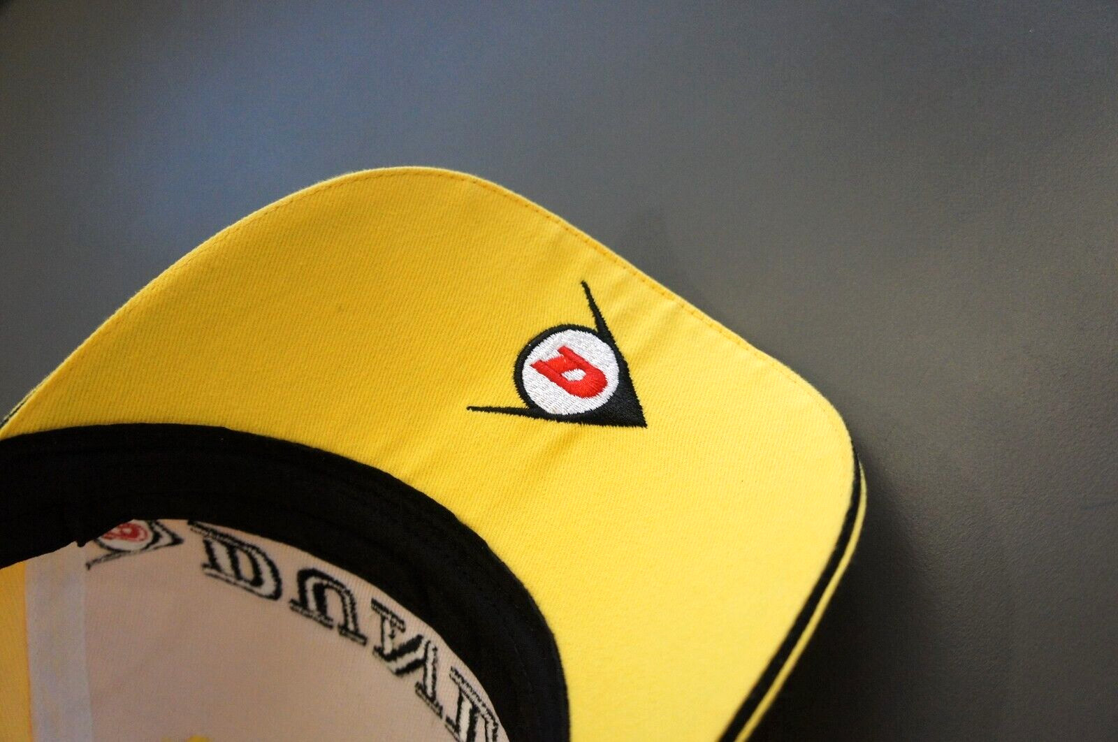 New Dunlop Tires Embroidery Yellow Adjustable Baseball Cap Hat Snapback Patch