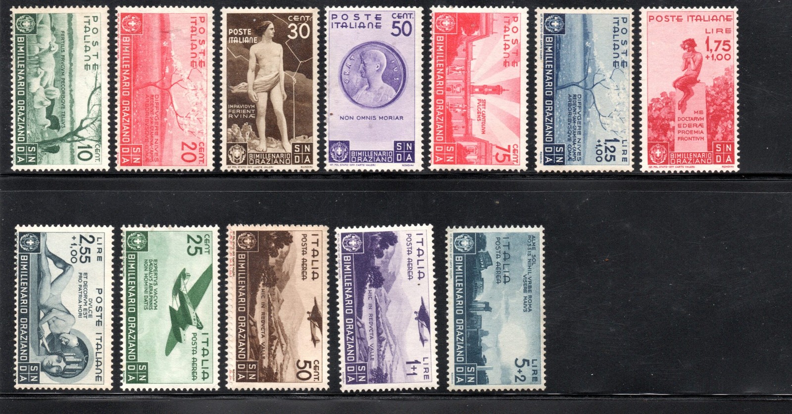 KINGDOM OF ITALY - VALUE MEDALS - 1936 - MNH - cert. Cilia